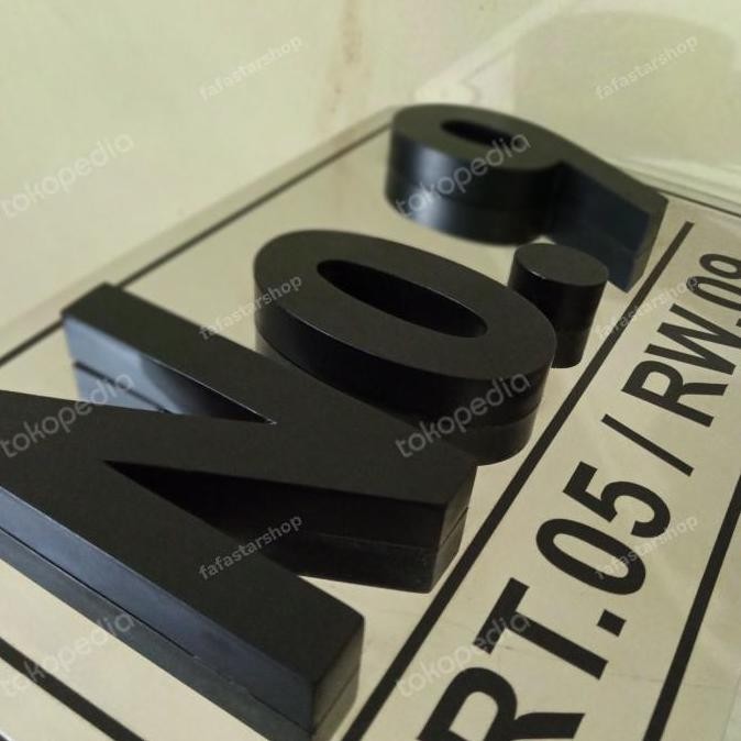 Terlaris Nomor Rumah Timbul Stainless