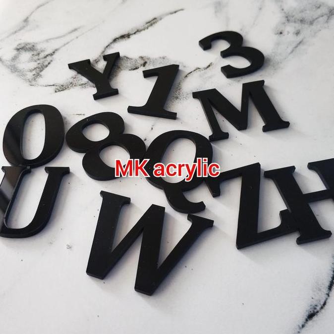 Terbaru Huruf Timbul Akrilik Ukuran 25Cm,Huruf Dekorasi,Huruf Timbul Acrylic
