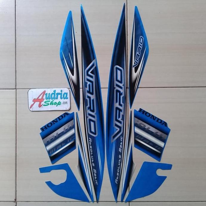 BEST STICKER STRIPING MOTOR HONDA VARIO 110 2008 BIRU