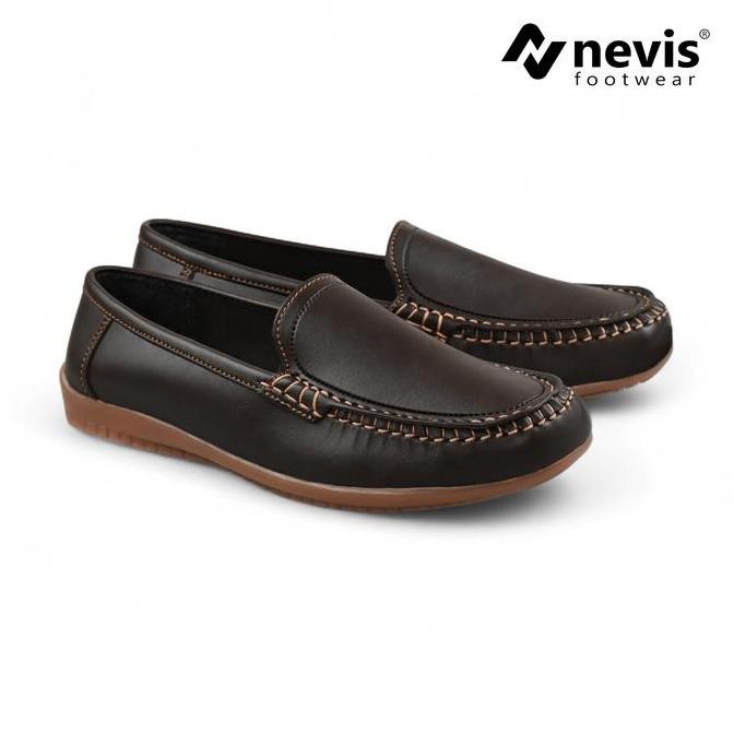 NEVIS Monic - Sepatu Pantofel Slip On Kerja Formal Wanita Sol Karet Empuk Anti Licin Shoes Kasual Hi