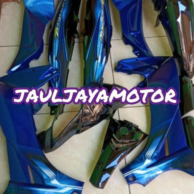 Cover Full Body Halus Yamaha Jupiter Z Burhan Warna Biru Hitam