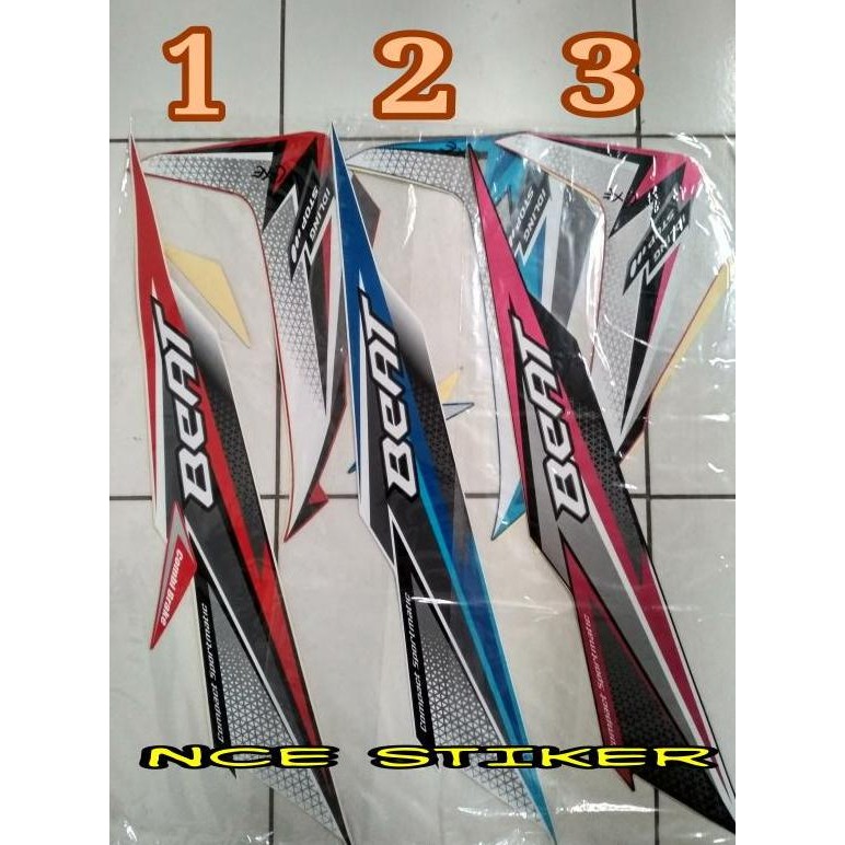 TERLARIS STIKER STRIPING HONDA BEAT FI 2018 IDLING STOP