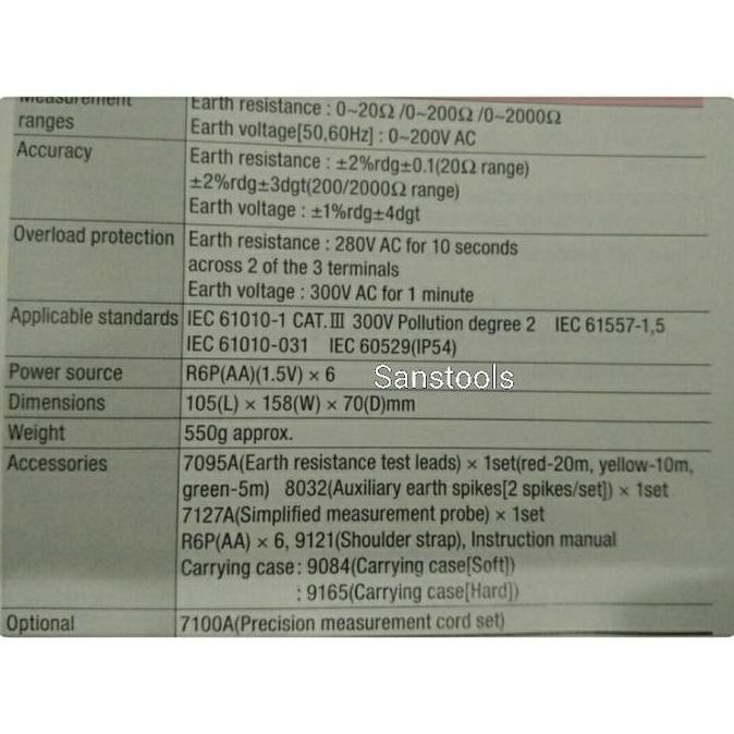 earth tester / grounding tester KYORITSU 4105A