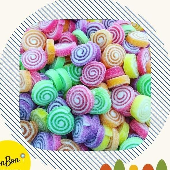 

Fruit Jelly Circle Candy Permen Jeli Thailand Buah Roll Bulat 250Gr