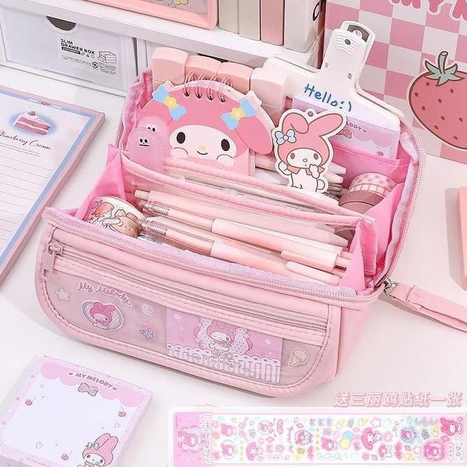 

Terbaru Tempat Pensil Cinnamoroll Sanrio Original Kuromi Melody Anime Lucu