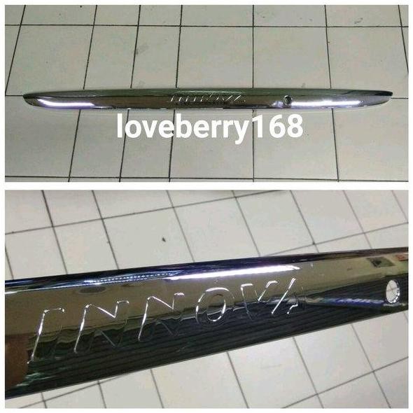 TERBARU - trunk lid belakang CHROME model TEMPEL untuk kijang innova