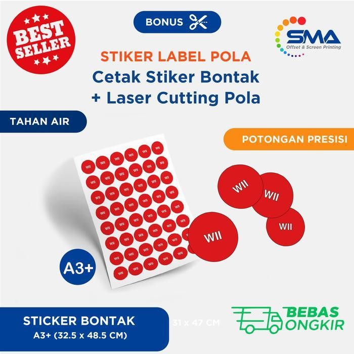 

Sticker Bontak + Potong Pola