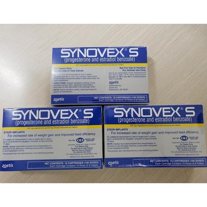 Synovex S Zoetis -Utk Jantan Sapi- Co