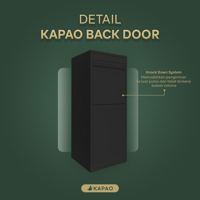 Kotak Paket penyimpanan paket hitam Kapao Box