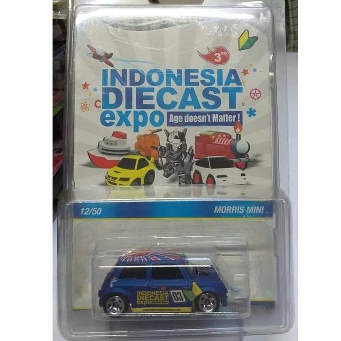 HOT WHEELS IDE MORRIS MINI BIRU NO 12