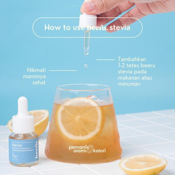 

Beeru Stevia Natural Sweetener 15Ml - Pemanis Alami Tanpa Kalori -Gratisongkir