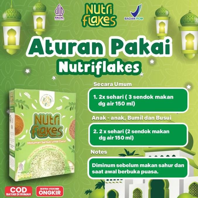 

Sereal Nutriflakes Umbi Garut - Paket Hemat 2 Box | Atasi Asam Lambung Maag Gerd Asli