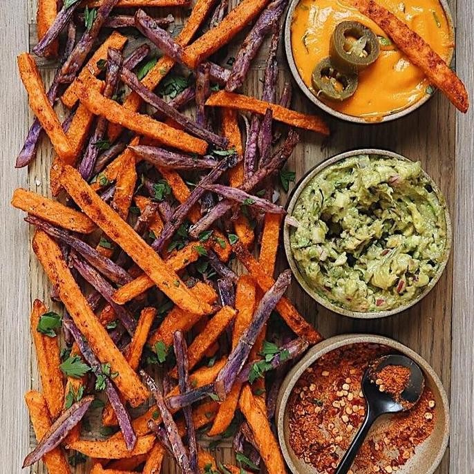 

Sweet Potato Fries Mix - Purple Ube Ubi Manis Goreng 1Kg Asli