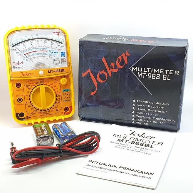 TERMURAH - JOKER - Multitester Multimeter Analog MT-988 BL Multi Tester Avometer