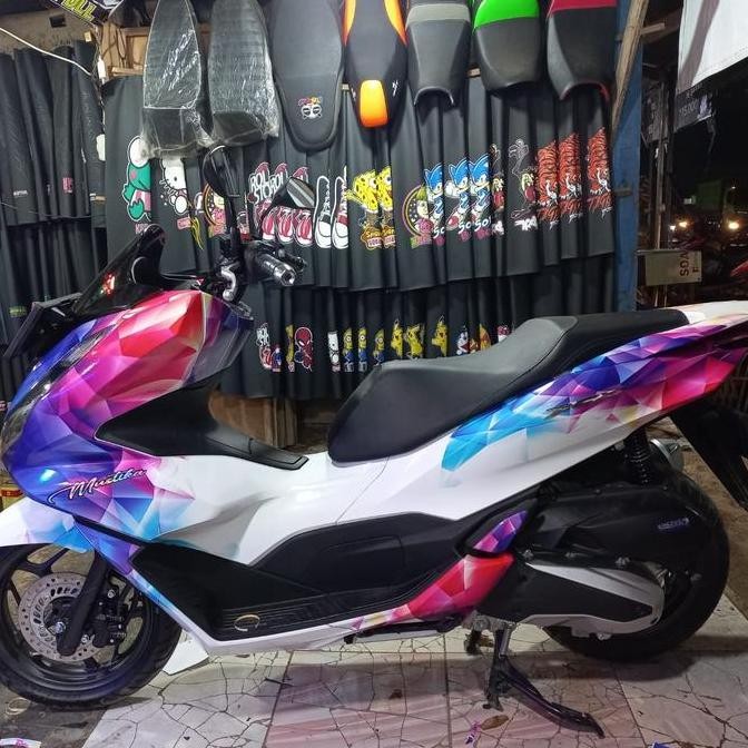 striping stiker decal full bodi honda PCX new 160 motif color