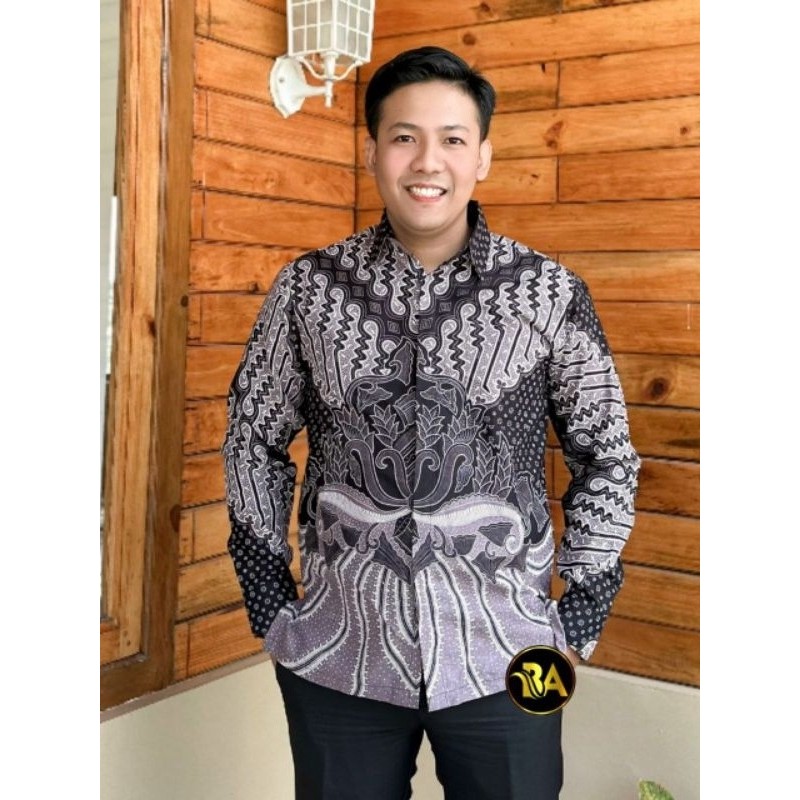 Atasan batik pria krispati lavender| Kemeja pria SUPER JUMBO BIG SIZE| ukuran M-10XL | katun HRB ken