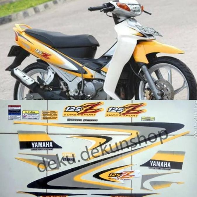 Striping Stiker Yamaha 125z Kuning