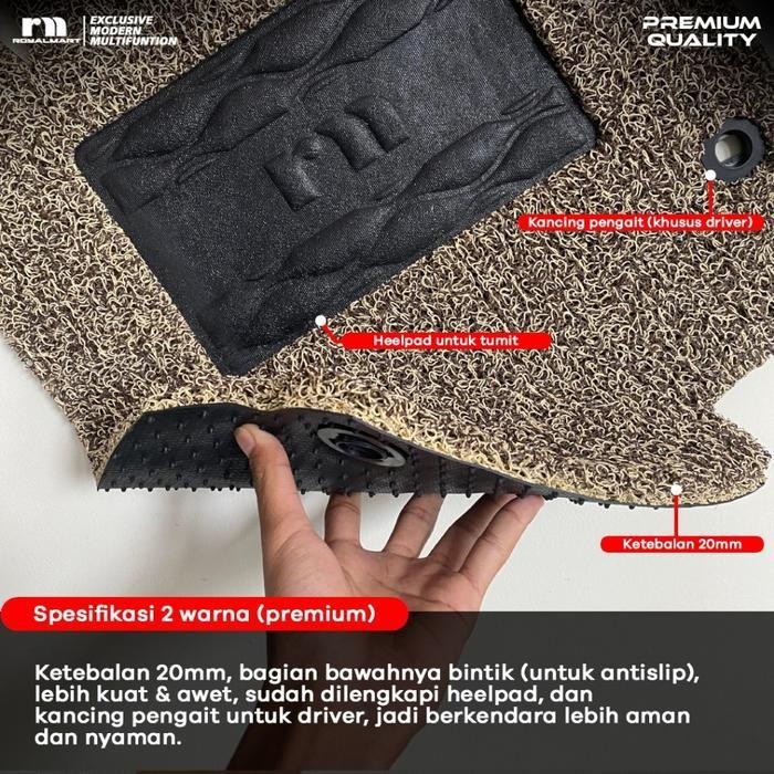 Karpet Mobil Mie Premium Toyota All New Avanza/Daihatsu Xenia 2012-2014 Full Set Bergaransi Car Orig