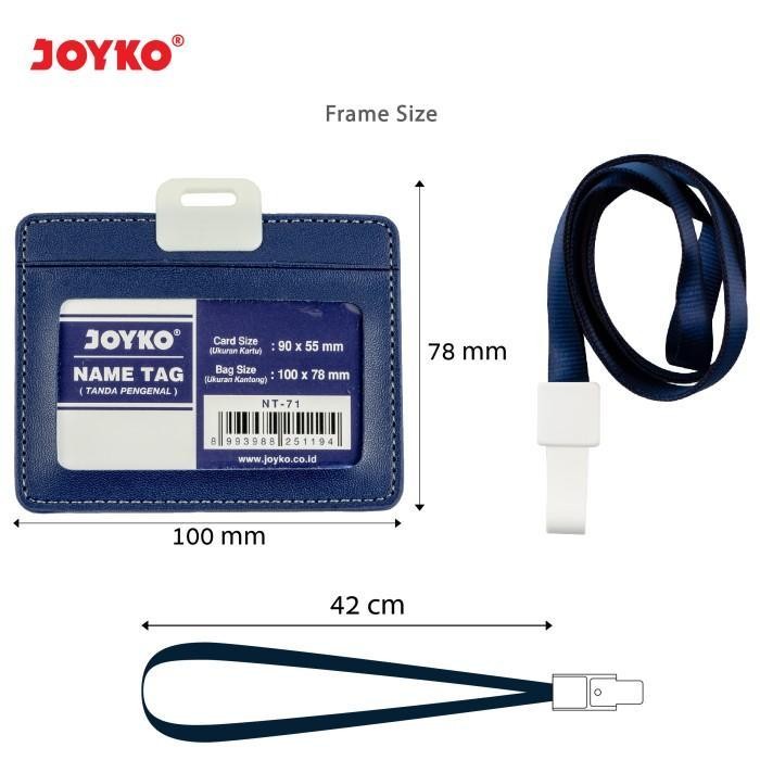 

WSS Joyko Name Tag Tanda Pengenal Gantungan Kartu Nama Kulit