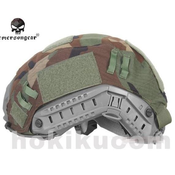 Terbaru Emerson Fast Helmet Cover - Woodland