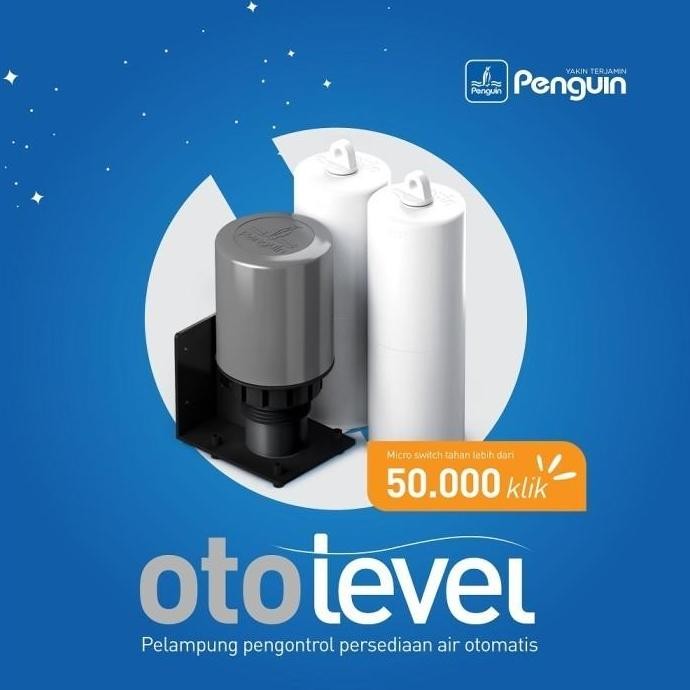 Radar Otomatis Penguin Otolevel/Pelampung Tangki Toren Otomatis Setel Air/Penguin Otolevel Tandon Pr