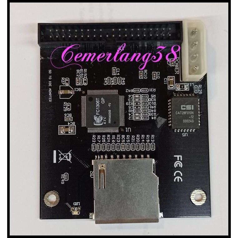 SD SDHC SDXC MMC Card to IDE 40 pin Male adapter