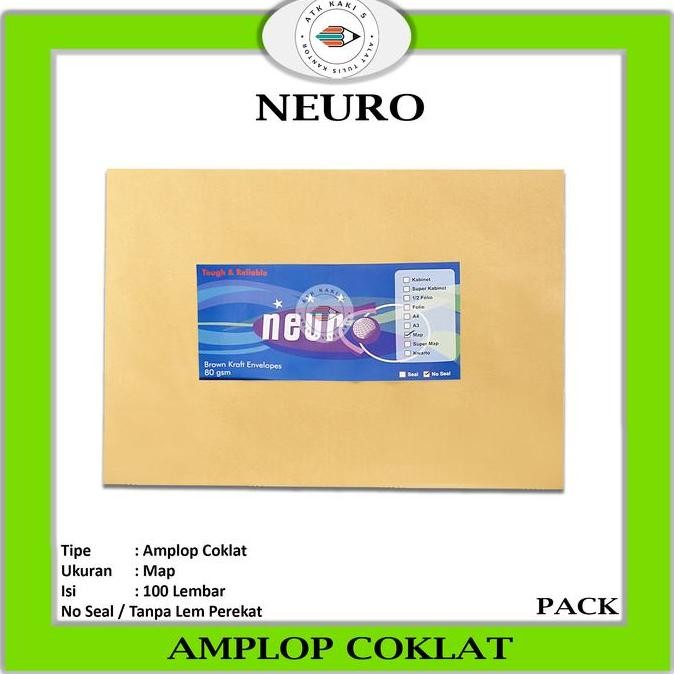 

Original Amplop Coklat Ukuran Map Neuro 27,5x37,5 cm Khusus Gosend