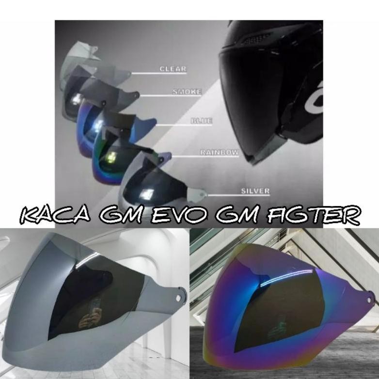 Kaca Helm Gm Evo/ Gm Fighter - Kaca Helm Gm Evo Clear - Kaca Helm - Kaca Helm Evolition Murah Laris