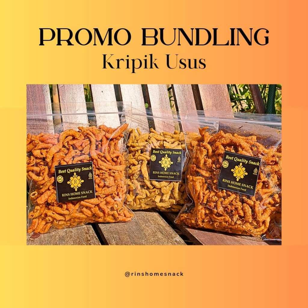 

Paket Bundling Kripik Usus 3 Varian 250Gr Terlaris Berkualitas
