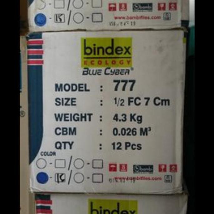 

Odner Bindex Kwitansi (A5) 7Cm Per Dus (12Bh) Htm & Biru