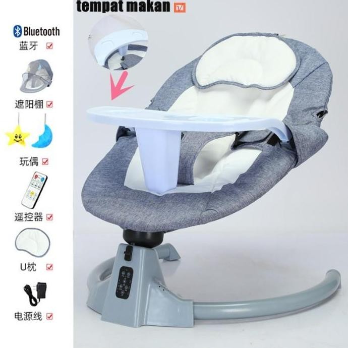 Kursi goyang listrik ayunan bayi otomatis tempat tidur bayi listrik WS