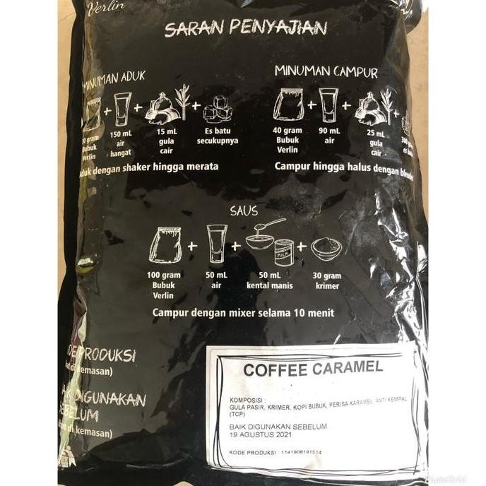 

Baru Verlin Coffee Caramel Powder Drink 1Kg - Bubuk Minuman Kopi Karamel Instan Premium