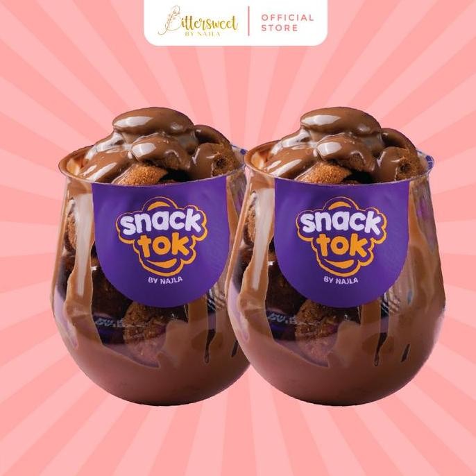 

[Bittersweet by Najla] 2 SNACKTOK ( FULL COOKIES CHOCO MILK & FULL COOKIES NUTELLA )
