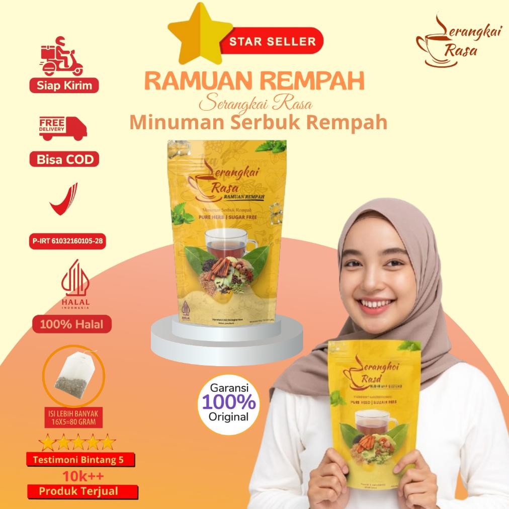

SALE! TEH DETOX POUCH KUNING | TEH CELUP REMPAH JSR | RAMUAN HERBAL IMUNITAS TUBUH