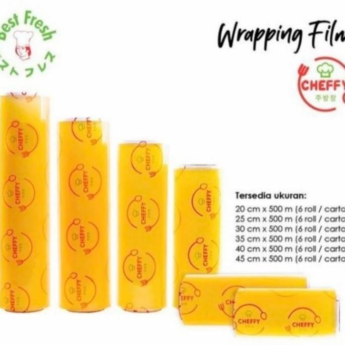 Cheffy Plastic Wrapping Roll,Plastik Kemasan Makanan
