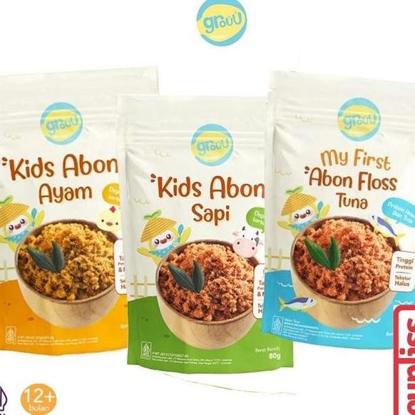 

Grouu Kids Abon Ayam Sapi Sna Cemilan Anak Mpasi 12