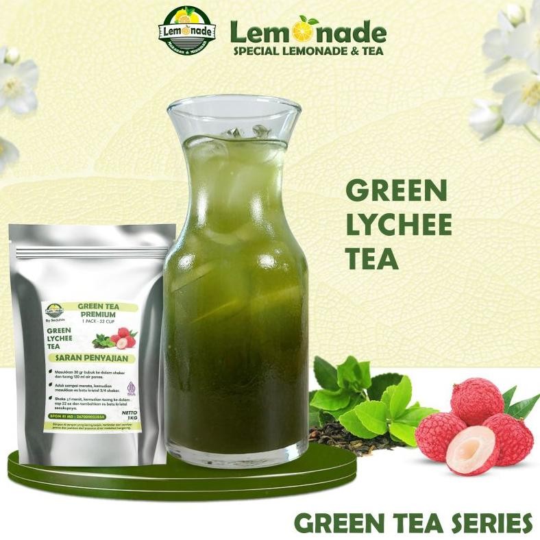 

SALE! TEH HIJAU LYCHEE 1KG - BUBUK MINUMAN GREEN TEA RASA LECI
