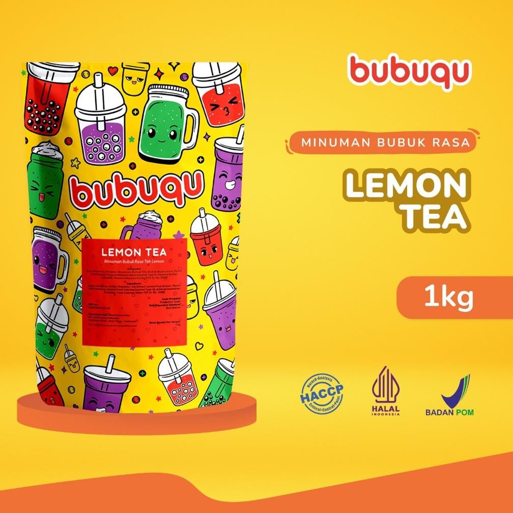 

SALE! BUBUQU LEMON TEA POWDER DRINK 1KG - BUBUK MINUMAN TEH LEMON MENYEGARKAN
