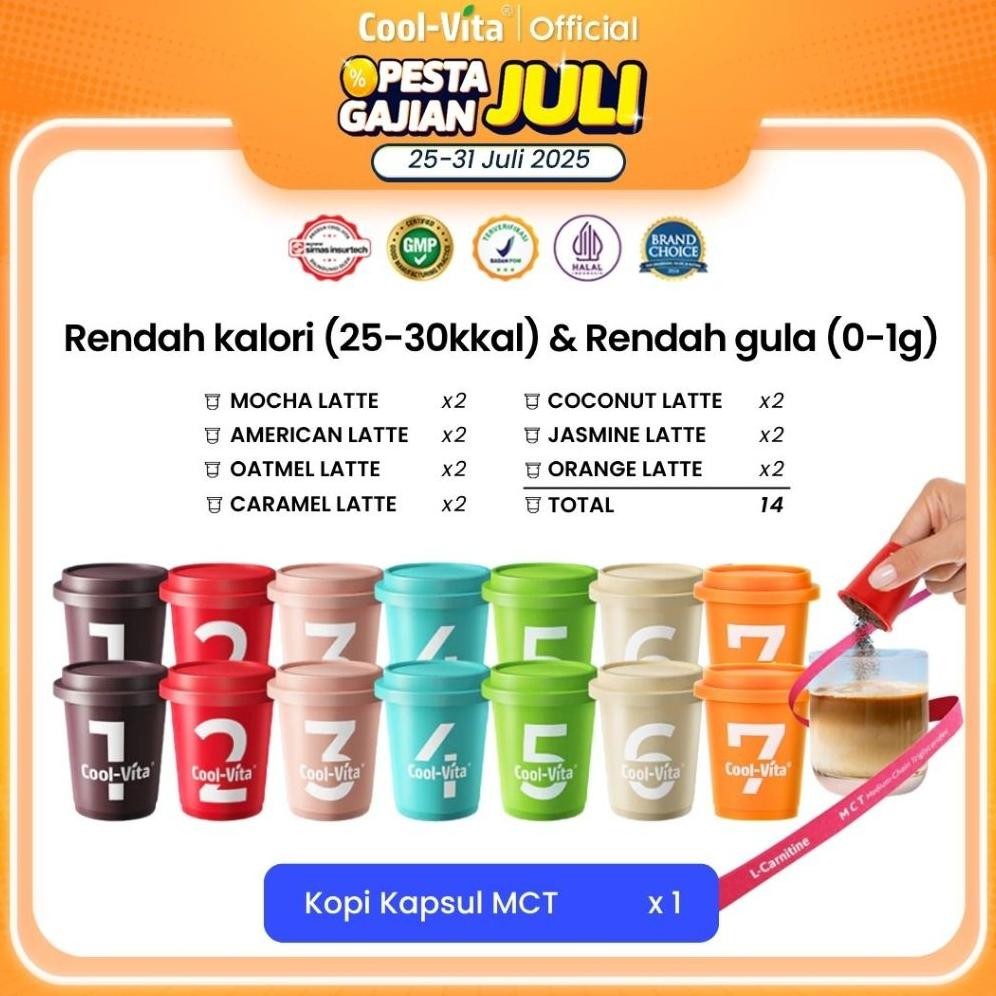 

SALE! COOLVITA MCT COFFEE 14 CAPSULE - INOVASI KOPI DIET SEHAT PELANGSING TUBUH