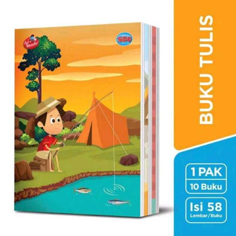 

Siap Kirim Buku Tulis SIDU Sinar Dunia 58 Lembar - 1 Pack Isi 10 Buku Sekolah