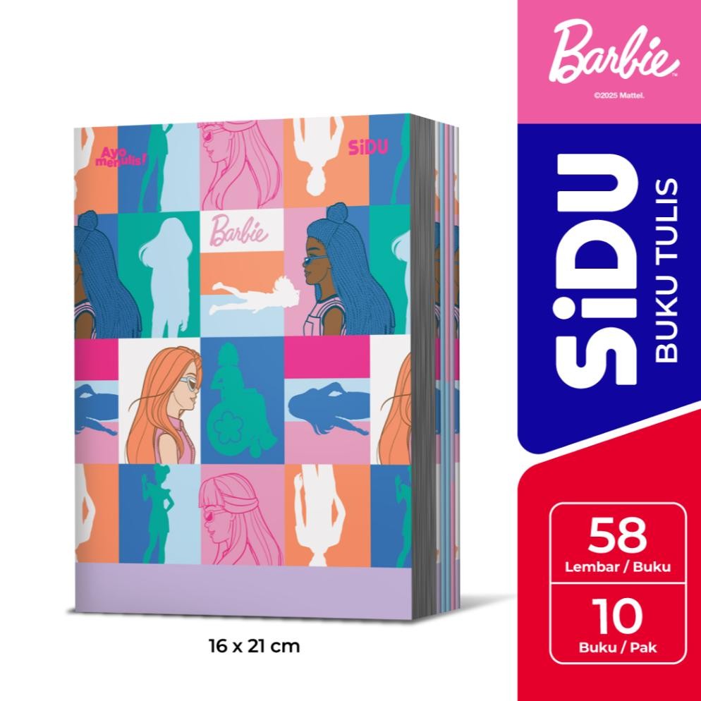 

Siap Kirim Buku Tulis SIDU Barbie 58 Lembar - 1 Pack Isi 10 Buku SDU EB 58 BB