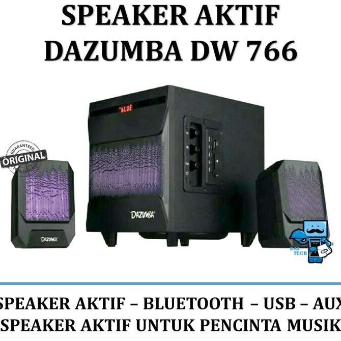 JB Speaker Aktif LED DAZUMBA DW 766 - With Bluetooth, USB, SD, Aux In None