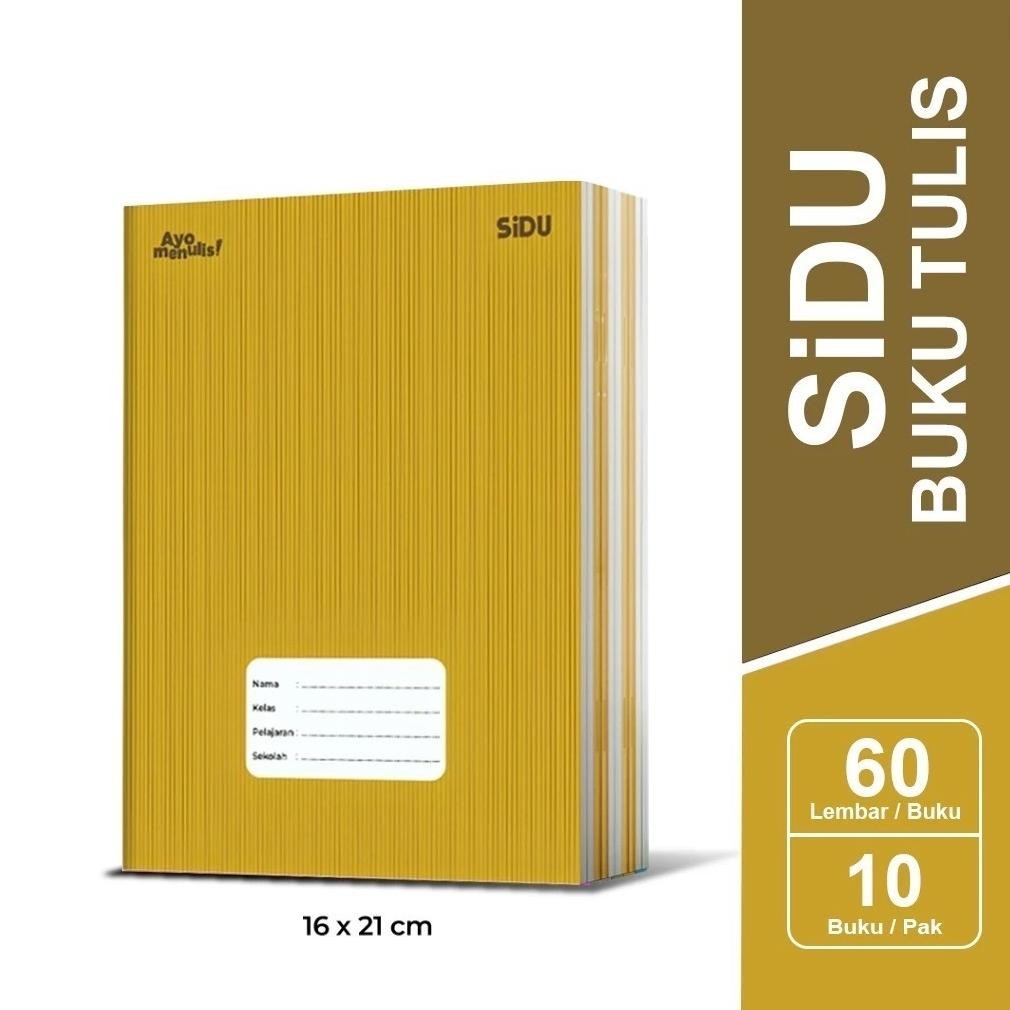 

Siap Kirim Buku Tulis SIDU Kraft 60 Lembar - 1 Pak Isi 10 Buku Original