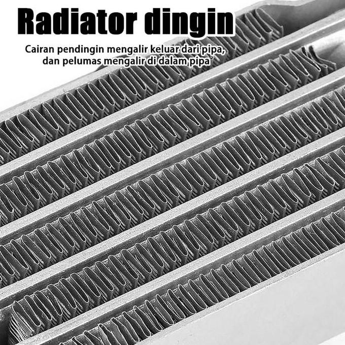 PADUAN PENGGANTI RADIATOR PENDINGIN OIL MESIN 5 BARIS ENGINE OIL COOLER RADIATOR UNTUK MOTOR 125-250