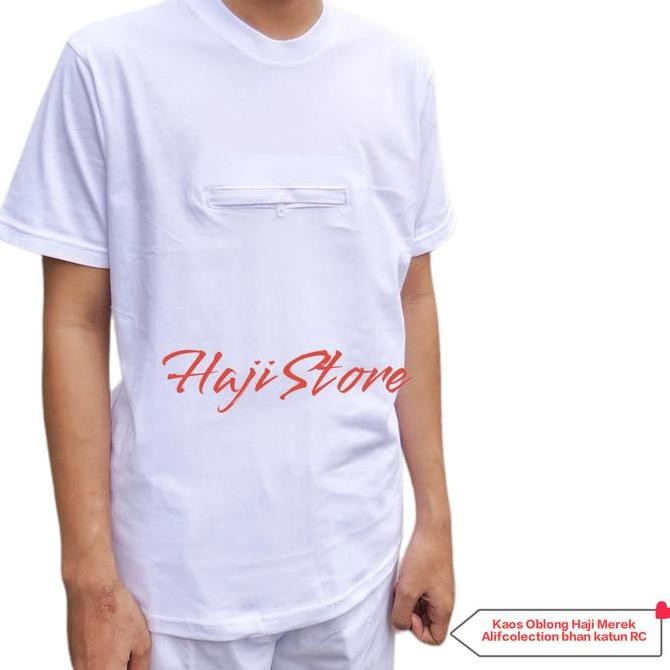 (Expert) Kaos haji dan umroh saku doraemon merek ALIF Oblong Cowok Pria Baju