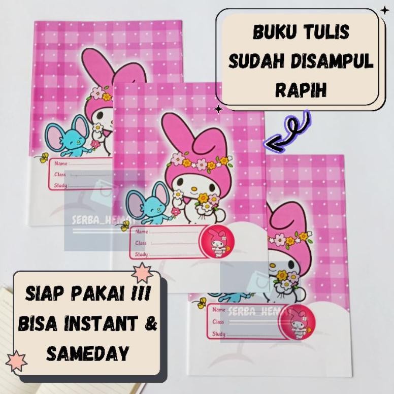 

Siap Kirim Buku Tulis SiDU 38 & 58 Lembar 1 Pak Isi 10 Sudah Disampul Karakter + Mika (Labubu, Pony, BT21, Kuromi, Tayo, dll)