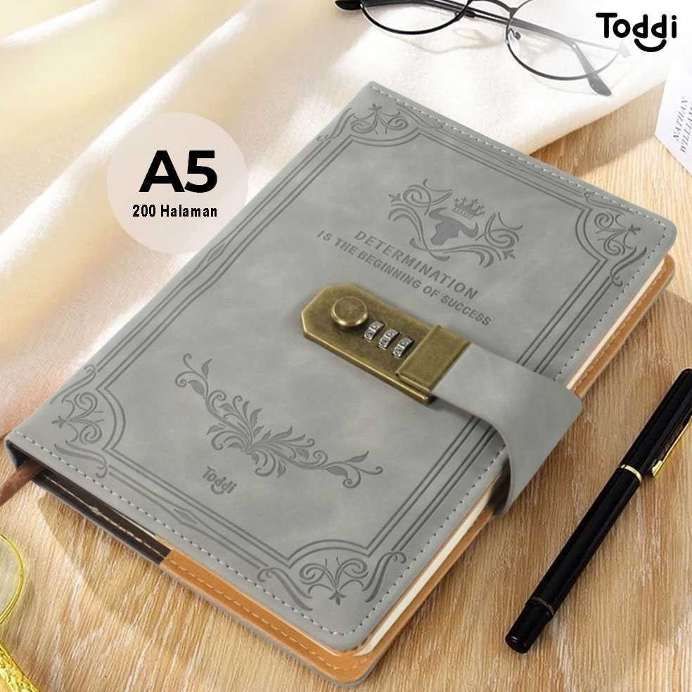 

Siap Kirim Jurnal Kulit A5 200 Halaman Grid | Buku Diary Lock Primal Premium Leather