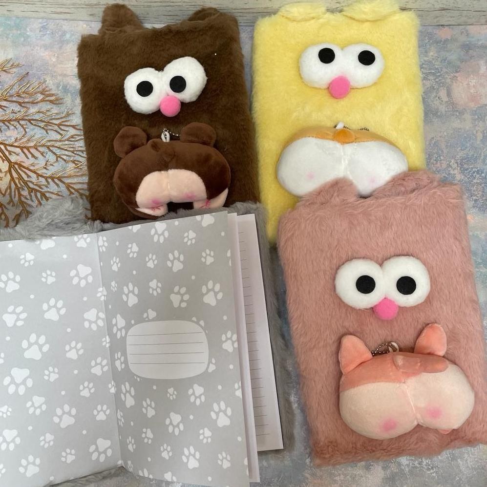 

Siap Kirim Notebook Bulu Lucu Bentuk Kucing A5 | Buku Diary Plush Fluffy Cute Cat | Hadiah Unik Anak