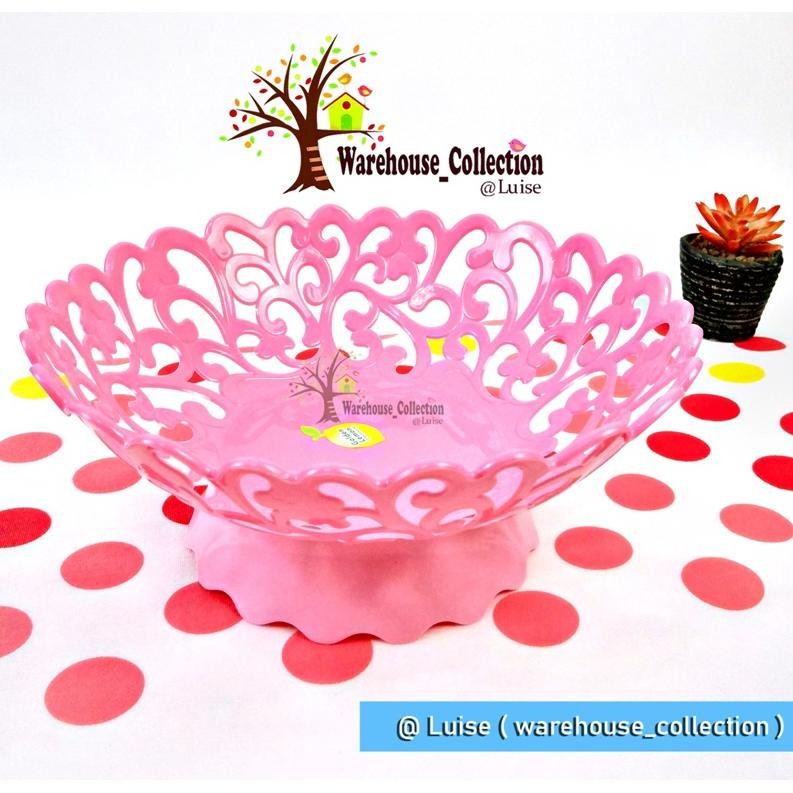Terlaris Keranjang Buah Pink/ Tempat Buah Plastik  Tb-120 Besar/ Keranjang Buah Golden Lemon / Wadah