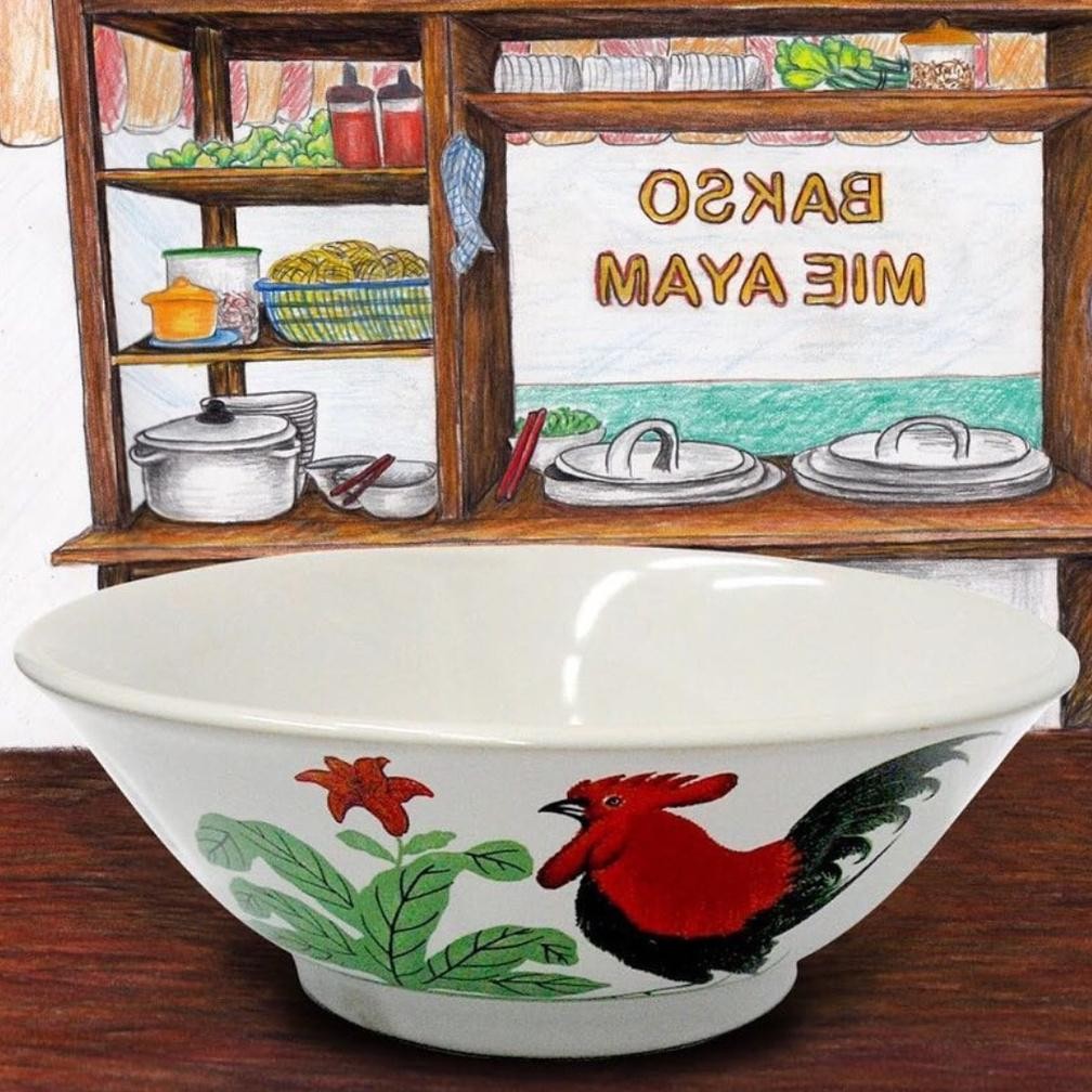 Terlaris Mangkok Jago // Mangkok Ayam Mangkok Bakso //Mangkok Ayam Keramik Lucky / Mangkuk Cap Ayam 